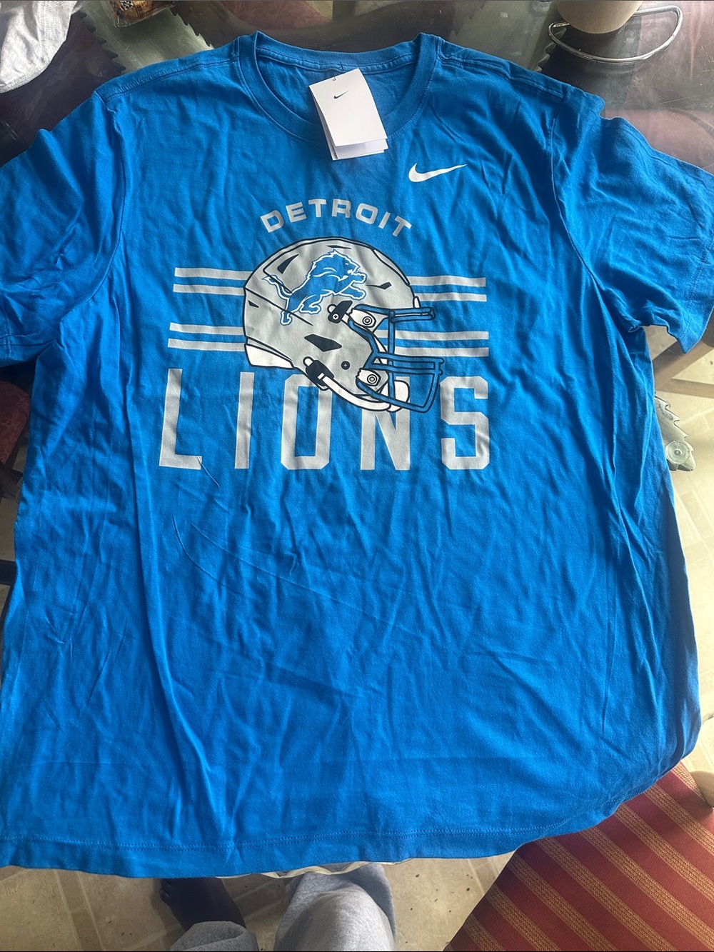 Nike Blue Short-Sleeve Crewneck T-Shirt with White Tag